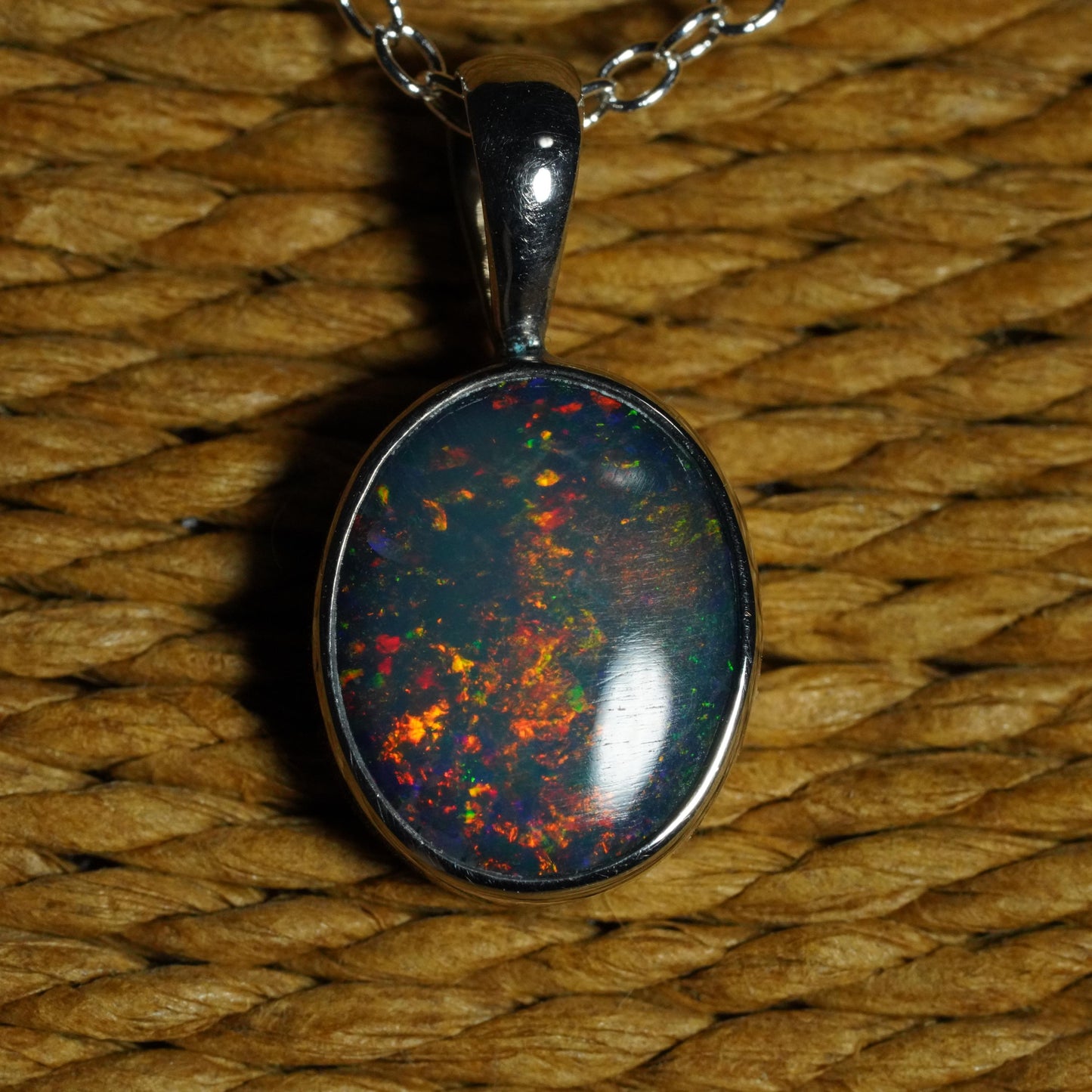 Australian Opal Doublet Pendant
