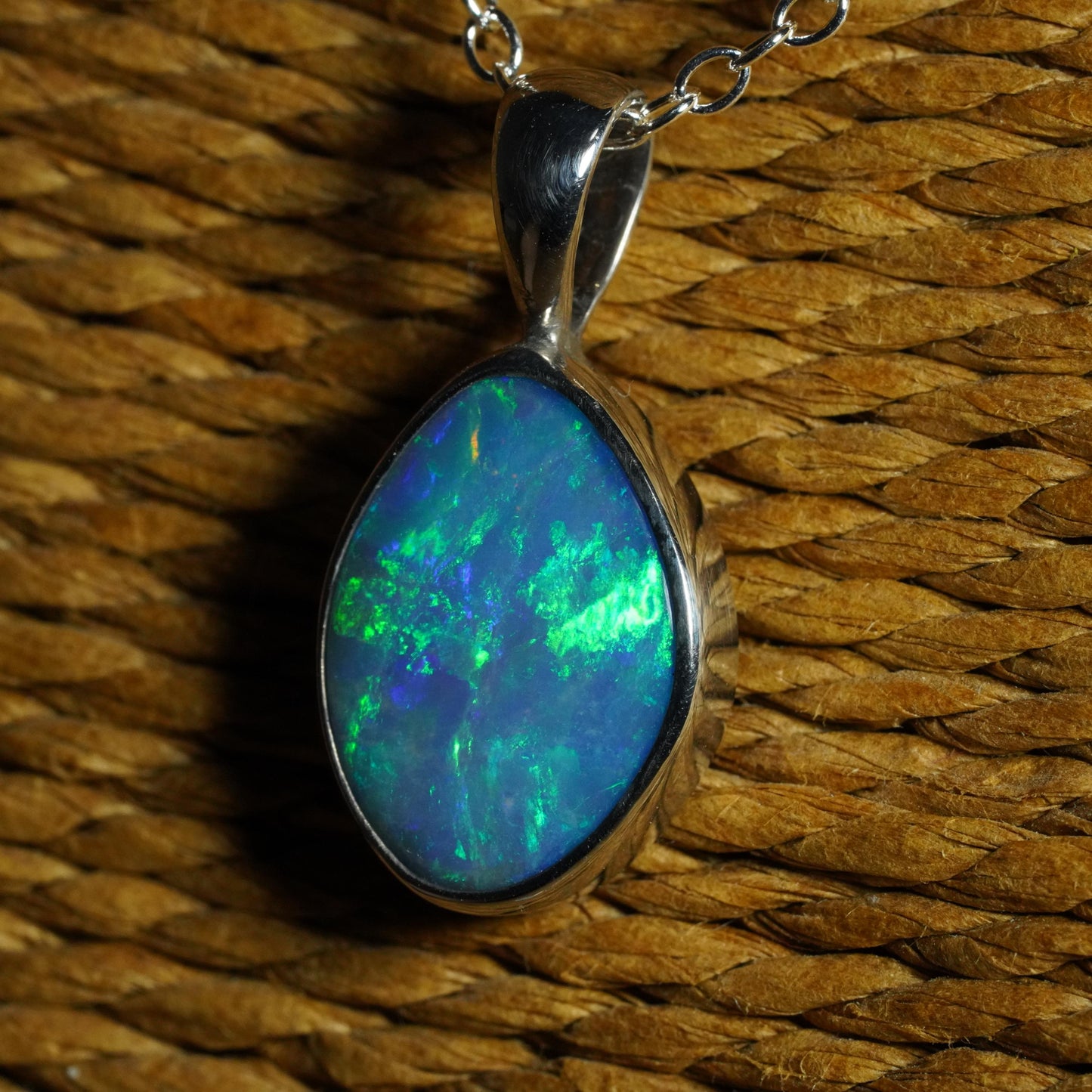 Australian Opal Doublet Pendant