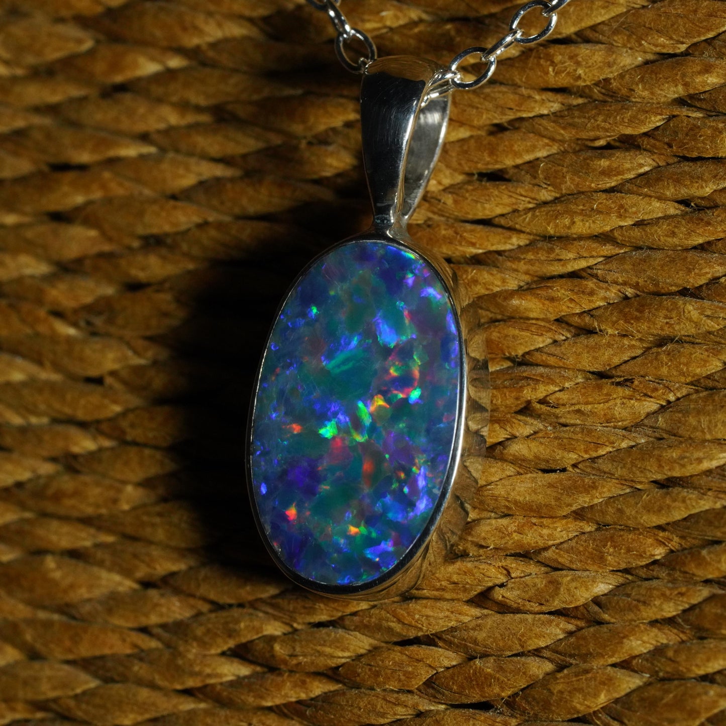 Australian Opal Doublet Pendant