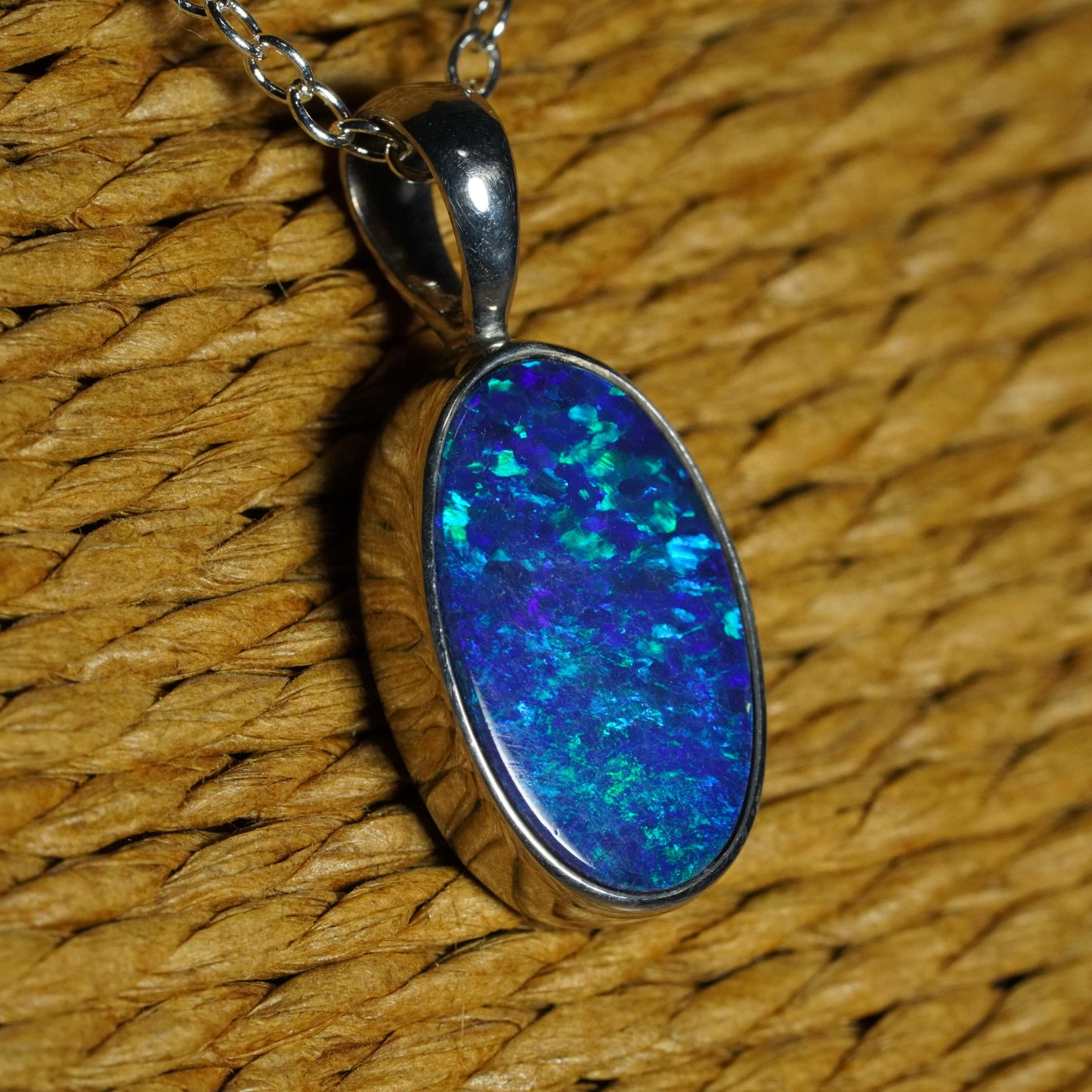 Australian Opal Doublet Pendant