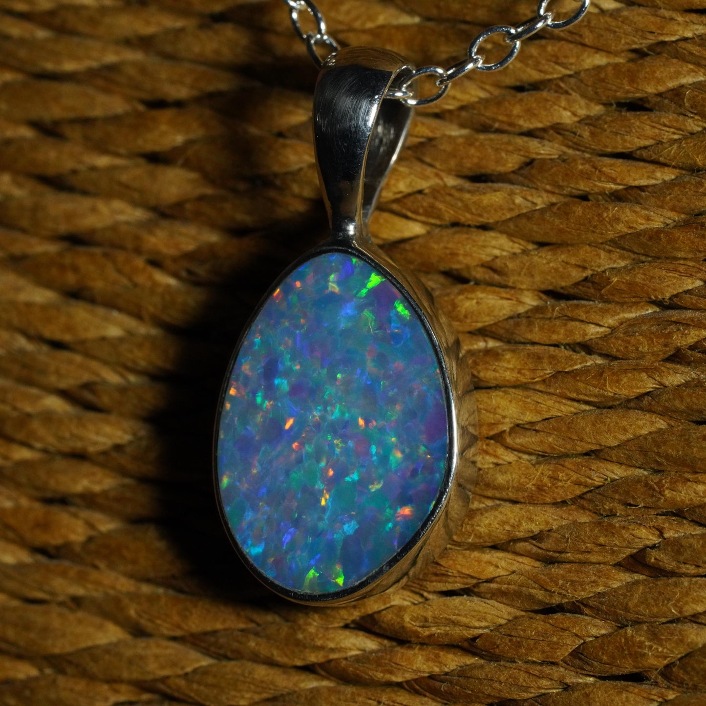 Australian Opal Doublet Pendant