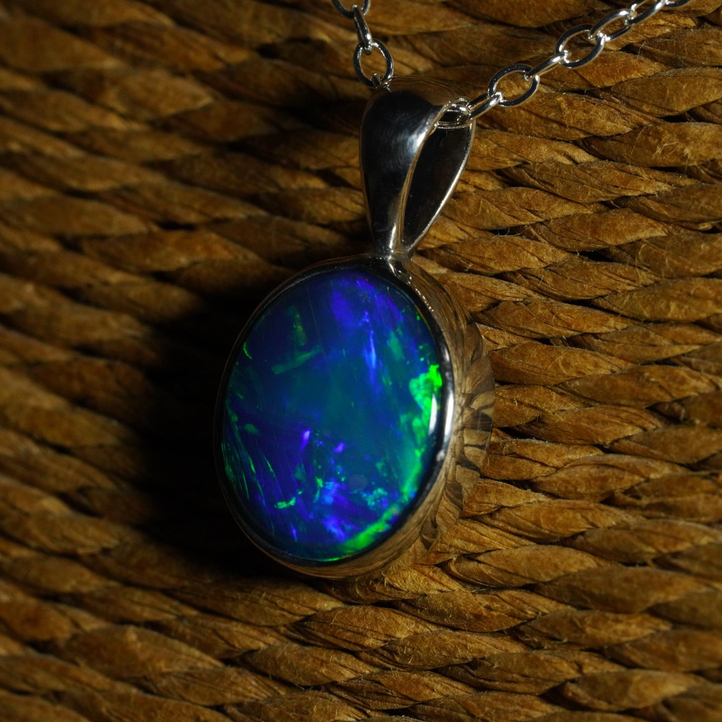 Australian Opal Doublet Pendant