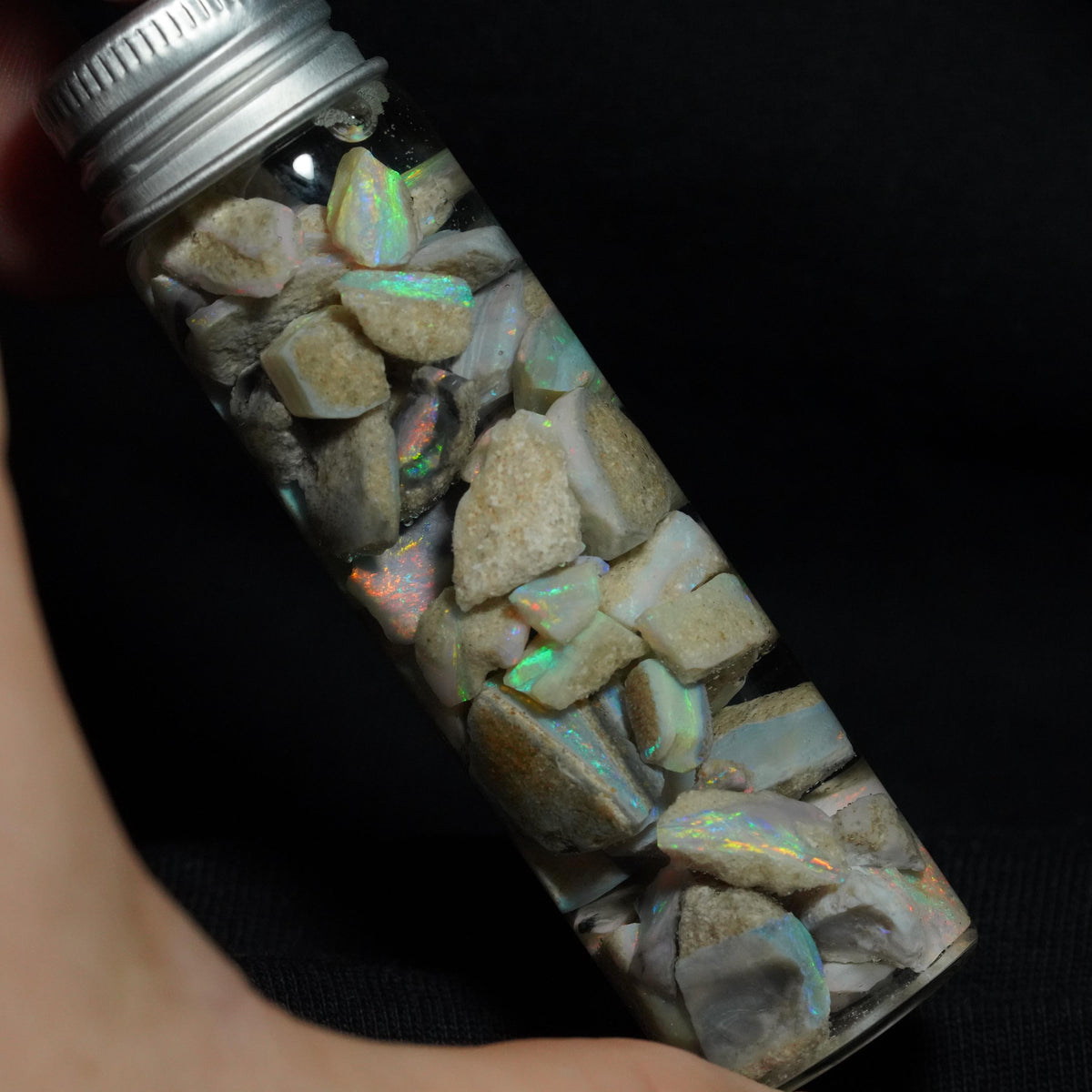 Mintabie Opal Chips Jar