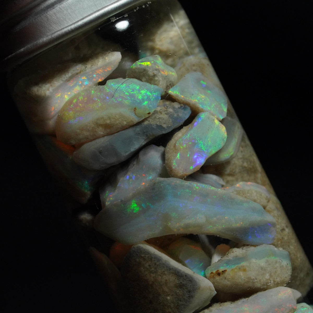 Mintabie Opal Chips Jar