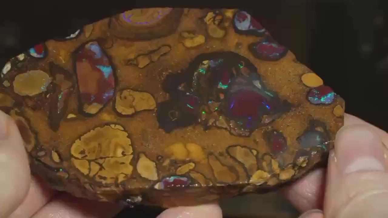 Boulder Opal Slab